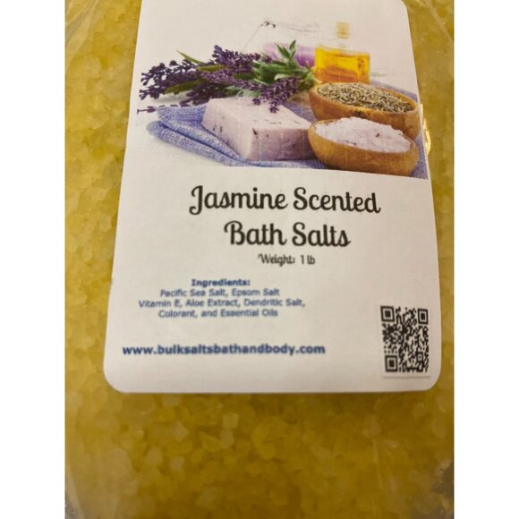 Jasmine Scented Bath Salts NEW Yellow 1 lb - Picture 3 of 3